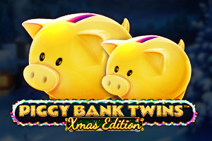 Piggy Bank Twins Xmas