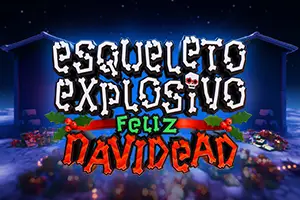 Esqueleto Explosivo Feliz Navidead